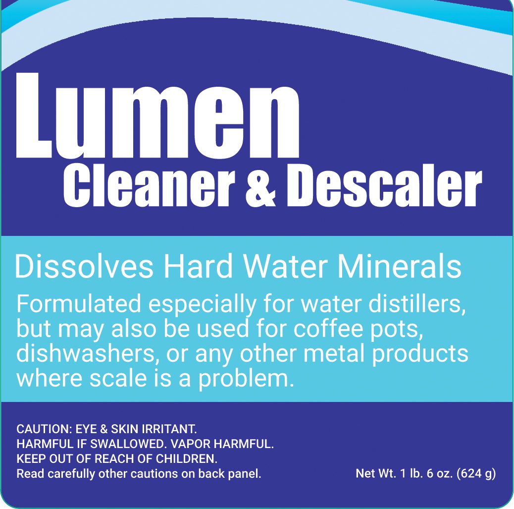 Lumen Cleaner & Descaler, Water Distiller Cleaner, 4 pack *MUST SHIP FedEx*